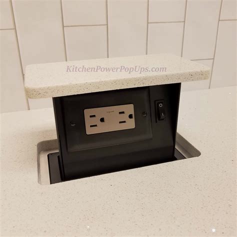 hidden electrical switch box|hidden kitchen outlets under cabinet.